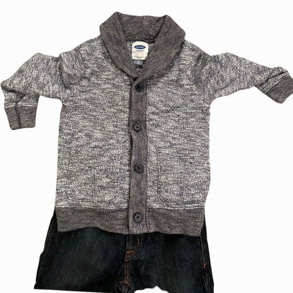 Jeans And Cardigan Sweater Outfit 4T - Picture 2 of 11